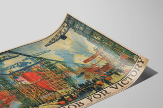 Nautical victory wall decoration poster — artwork view