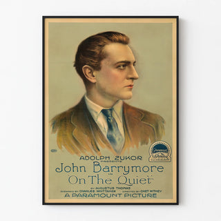 Vintage poster On The Quiet with John Barrymore