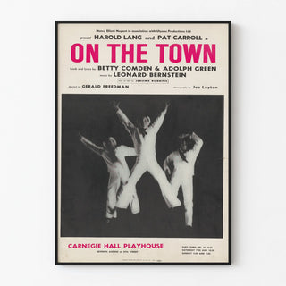 Vintage Poster On The Town - Carnegie Hall Playhouse