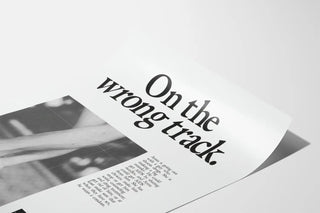 HIV Awareness Poster 'On the Wrong Track' - Striking Wall Decoration