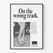 HIV Awareness Poster 'On the Wrong Track' - Striking Wall Decoration