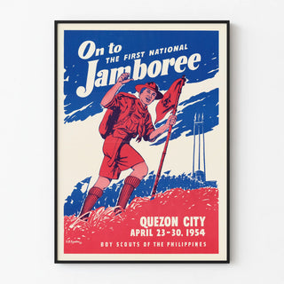 Vintage Poster Boy Scouts Premier Jamboree National 1954