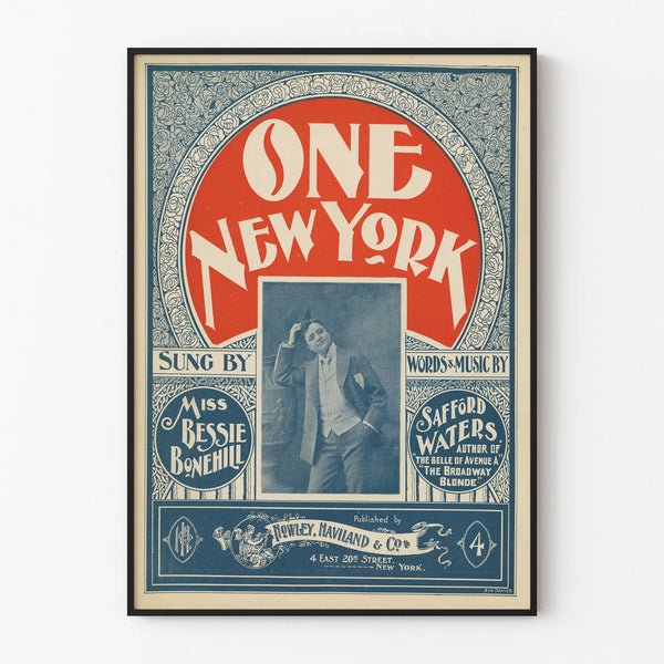 Vintage One New York Decorative Poster