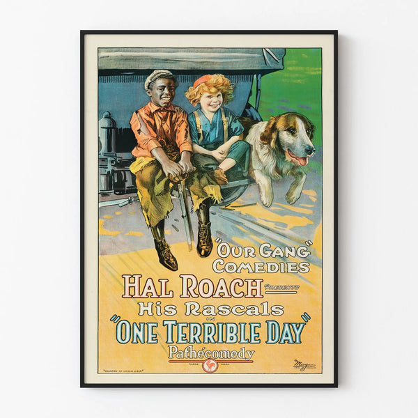 Vintage Poster 'One Terrible Day' - Retro Cinema Wall Decoration