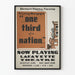 Vintage Poster Detroit Federal Theater - One Third of a Nation