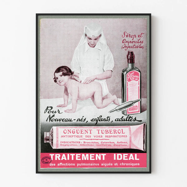 Vintage Poster Tuberol Ointment - Retro Medical Wall Decoration