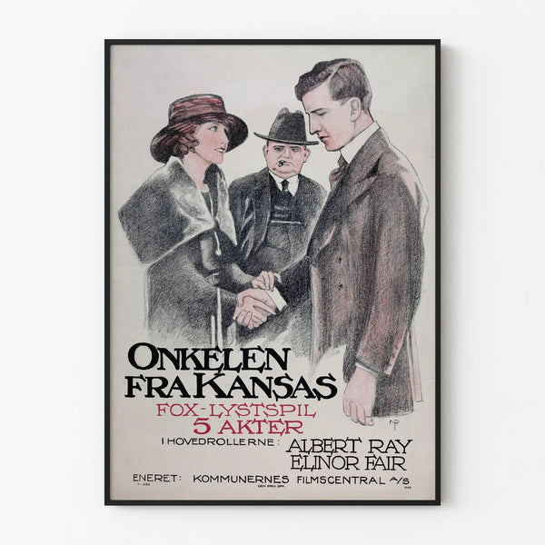 Vintage poster Onkelen from Kansas - Retro wall decoration