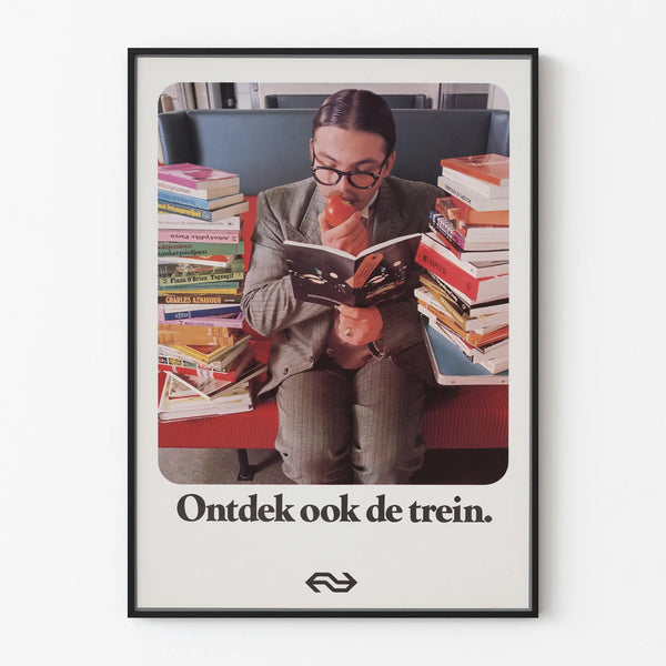 Vintage Poster 'Discover the train too' for Wall Decoration