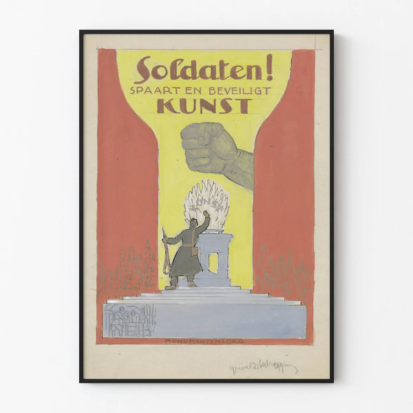 Military Propaganda Poster for Art Protection