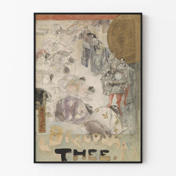 Vintage decorative poster for Brandsma Thée
