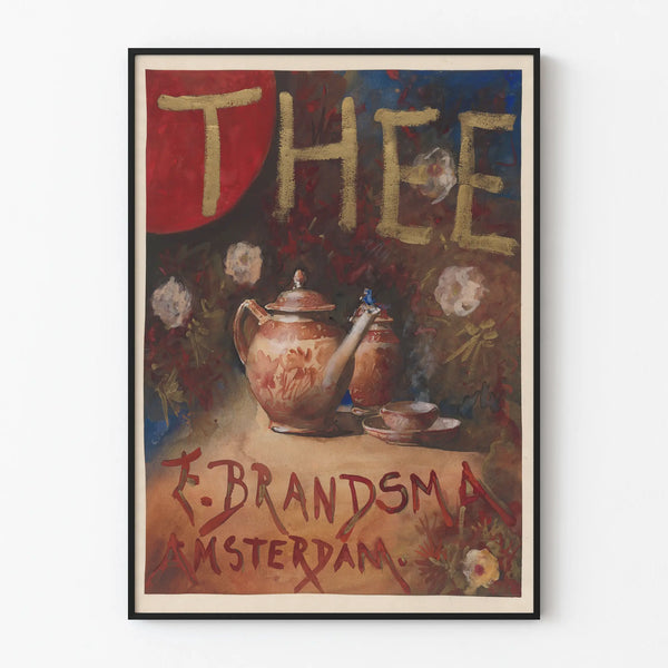 Vintage poster for tea - F. Brandsma Amsterdam