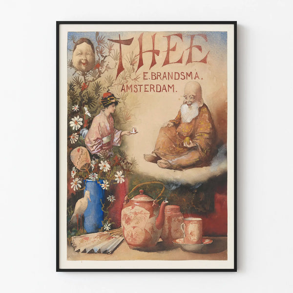 Vintage Poster Tea E. Brandsma Amsterdam