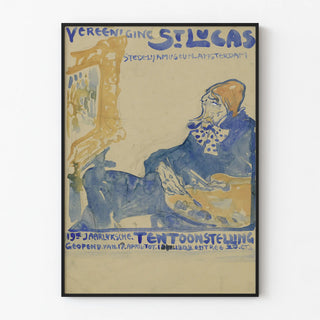 Decorative Poster for Artistic Exhibition St Lukas Amsterdam