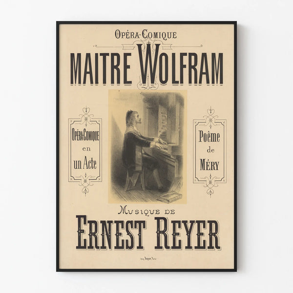 Opera-Comique Poster Maestro Wolfram Music Ernest Reyer