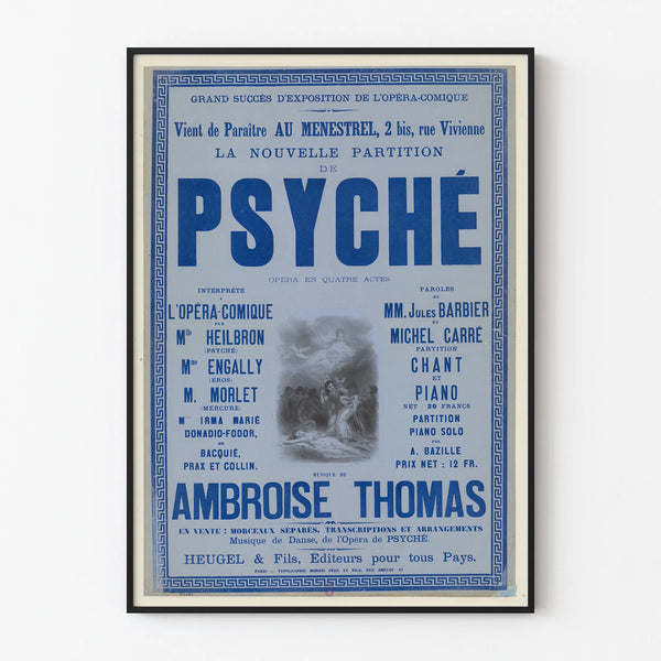 Poster Opéra Comique Psyché - Score Ambroise Thomas
