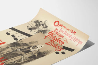 Opera poster Alben-Rhamet by Théodore Dubois