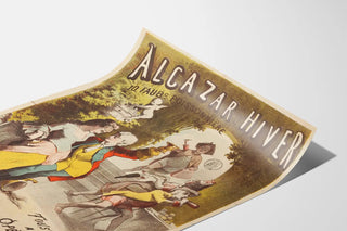 Vintage Alcazar Winter Poster - Operettas and Extravagant Duos