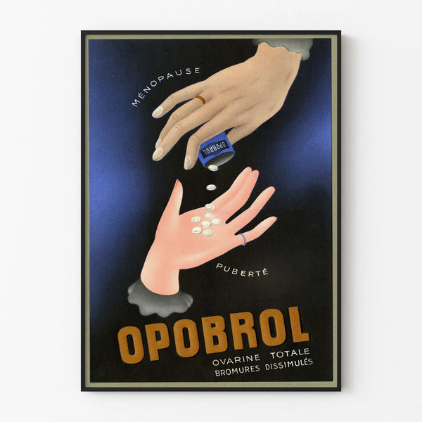Vintage poster Opobrol - Art Deco wall decoration