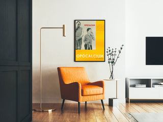 Vintage Poster Opocalcium Yellow and Black & White