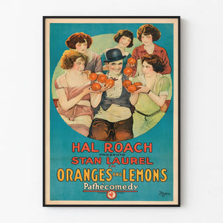 Vintage Poster Oranges and Lemons with Stan Laurel