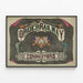 Vintage Poster of the Railway Conductors' Guild 1868 — framed artwork on a wall