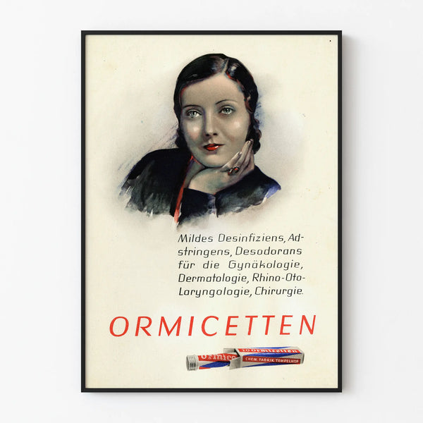Vintage Advertising Poster Ormicetten - Retro Wall Decoration