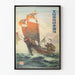 Vintage Poster of the Japanese Sailing Ship Osaka Shosen