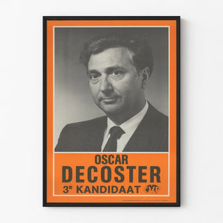 Vintage poster Oscar Decoster 3rd Candidate CVP