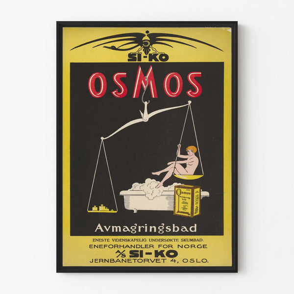 Vintage Advertising Poster Osmos - Retro Wall Decoration