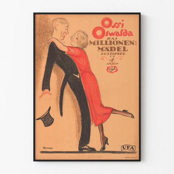 Vintage Poster of Ossi Oswalda Das Millionen Mädchen