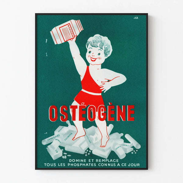 Vintage Osteogenic Advertising Poster Wall Decoration