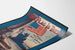 Vintage poster Our Flag Is There with American flag