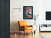 Vintage poster Our Flag Is There with American flag