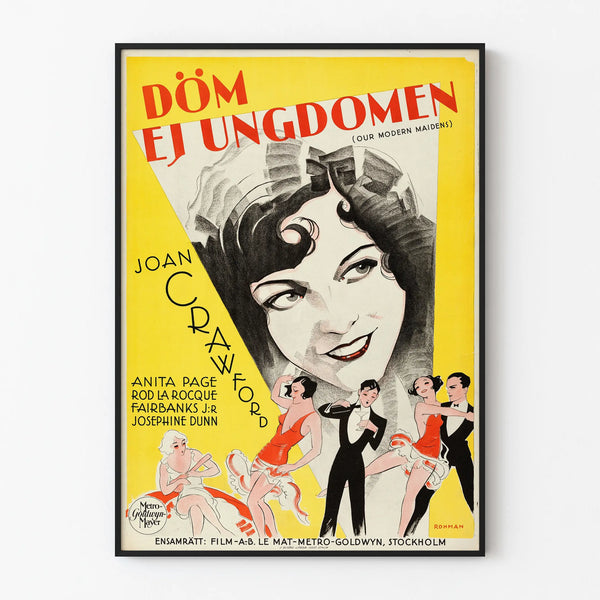 Vintage Poster Döm Ej Ungdomen - Retro Cinema Wall Decoration