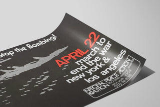 Peaceful Mobilization Poster Stop the Bombing - April 22 — artwork view