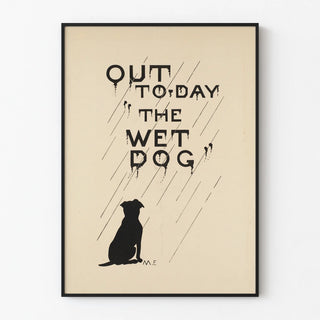 Minimalist poster Out to Day the Wet Dog