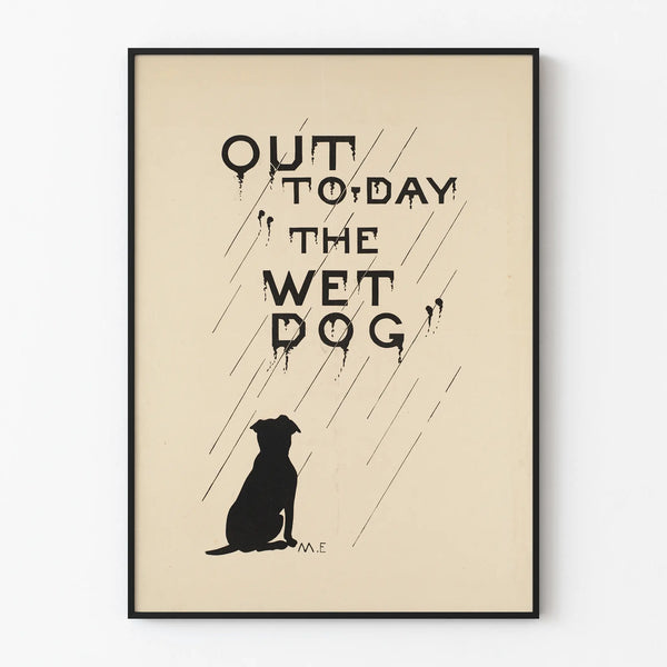 Minimalist poster Out to Day the Wet Dog