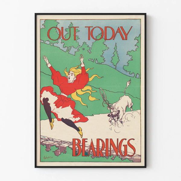 Vintage poster Out Today Bearings for wall decoration
