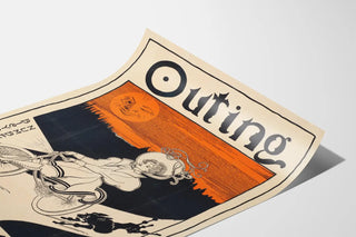 Vintage Poster Outing Bicycle June 1896
