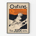 Vintage Poster Outing Bicycle June 1896
