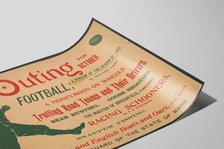 Vintage Football and Leisure Poster from October 1895 — artwork view