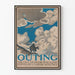 Vintage poster of Outing magazine by Caspar Whitney