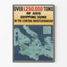 Vintage poster Central Mediterranean: over 1,250,000 tons of Axis ships sunk