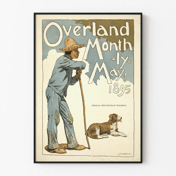 Vintage Poster Overland Monthly May 1895 - Historical Wall Decor