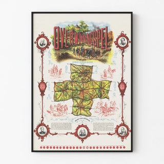 Vintage Poster Overwinningsspel Strijd Zonder Bloed