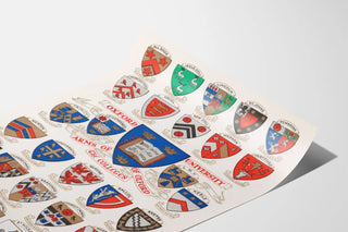 Poster of the Shields of the Colleges of the University of Oxford