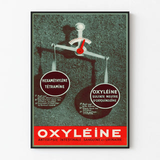 Vintage Poster Oxyléine for Intestinal and Urinary Antisepsis