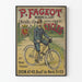 Vintage poster cycles P. Fageot French brand Lyon