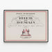 Vintage Poster Autumn Pages - Yesterday and Tomorrow — framed artwork on a wall