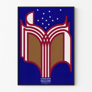 Modern Poster Pages of Learning - Educational Wall Decoration